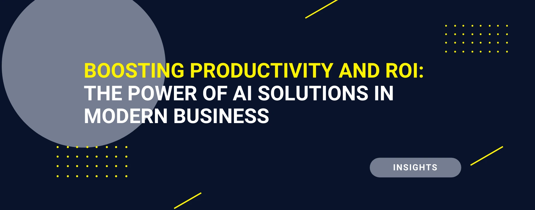 How Do AI Solutions Drive Productivity And ROI In Business?